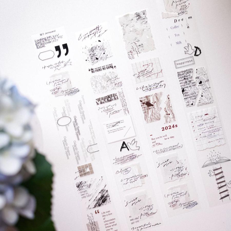 1907 媛子文創工作室 PETテープ マスキングテープ【5m】コラージュ素材  