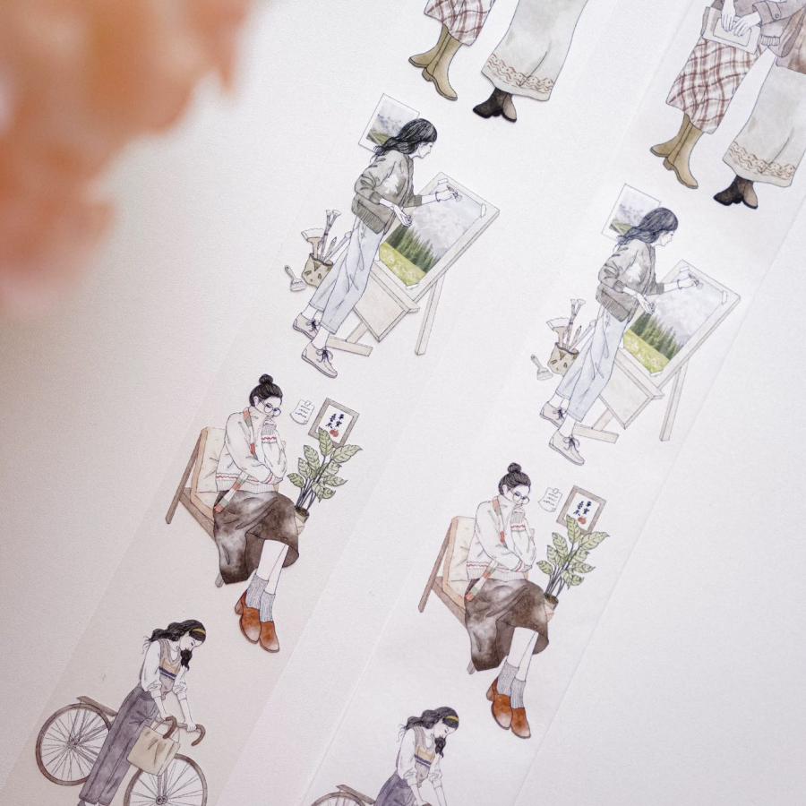 1910 媛子文創工作室 PETテープ マスキングテープ【5m】コラージュ素材