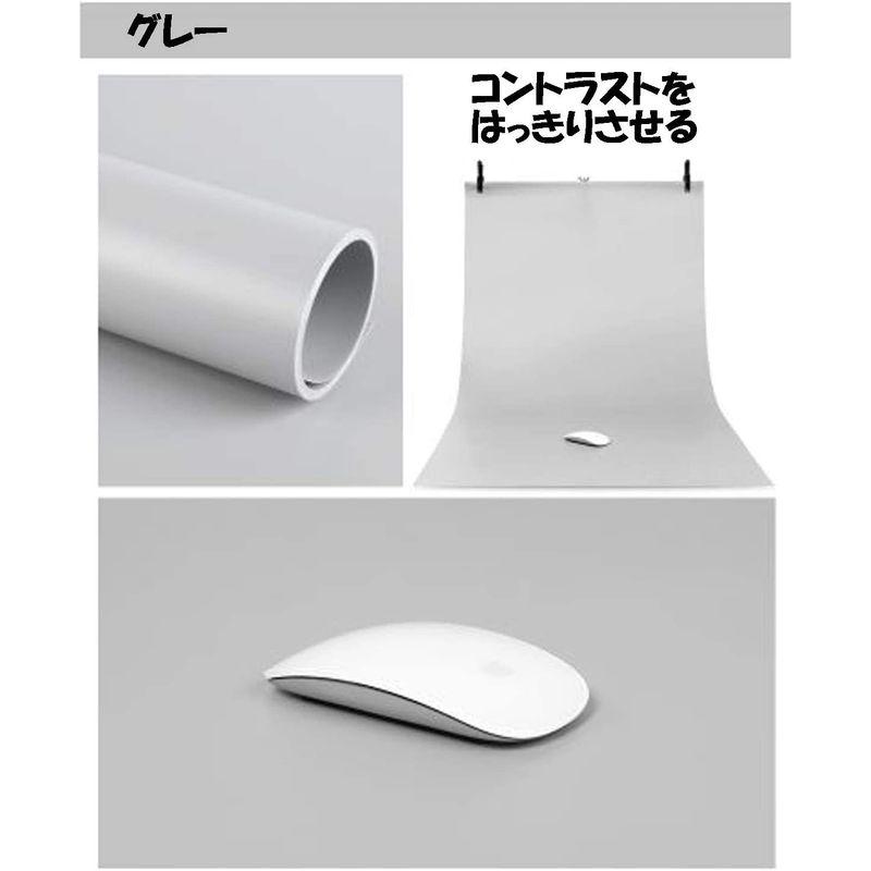 iMakim’ｓ PVC 背景布 背景紙 商品撮影 商品 小物 写真 グレー 灰色 つや消し