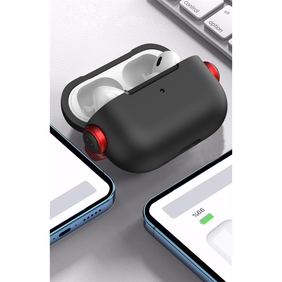 AirPods Pro 第2世代 ケース AirPods 第3世代 ケース Air Pods エアーポッズ プロ2 イヤホン カバー アイポッツ ストラップ付き｜tedola｜10