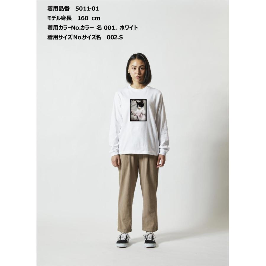 スマホから 簡単写真 カスタム オリジナル 高解像 プリント １枚から 袖リブ クラT ロンT作成 | United Athle | 03