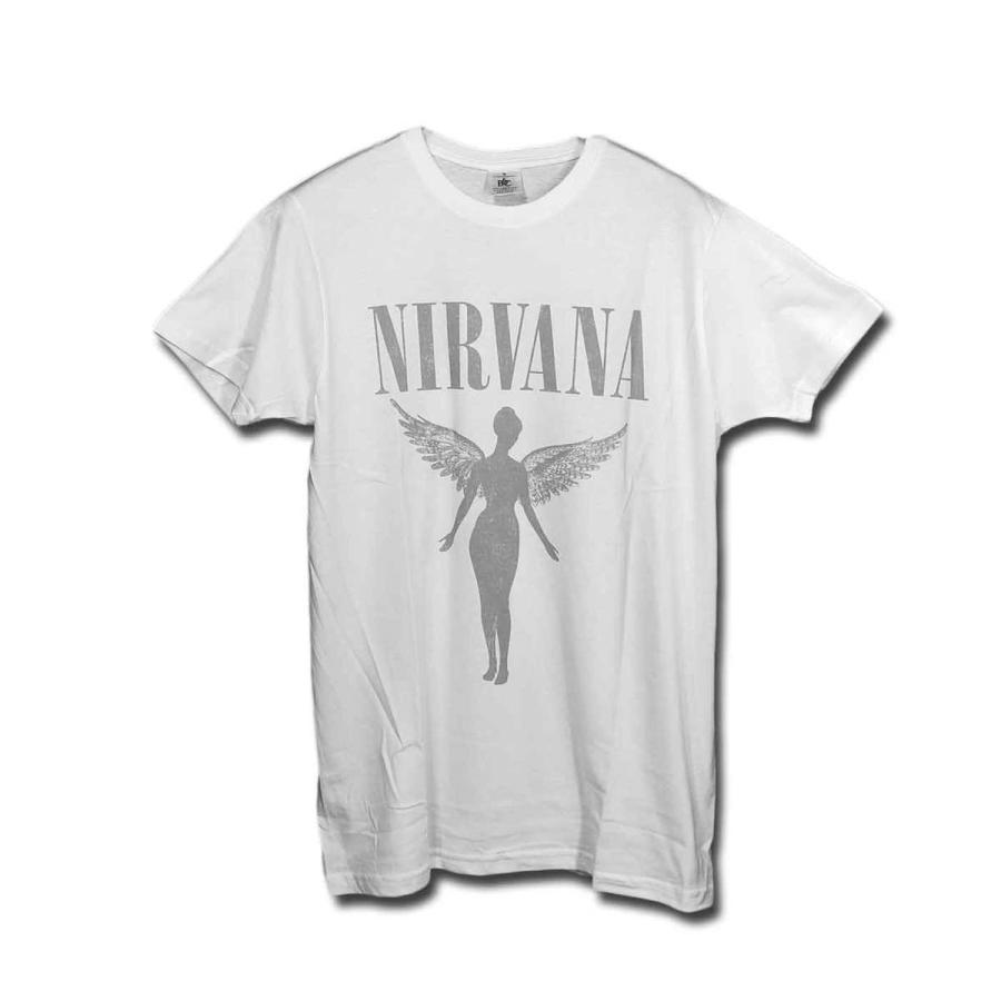 Nirvana バンドTシャツ ニルヴァーナ In Utero Tour WHITE M : ティー