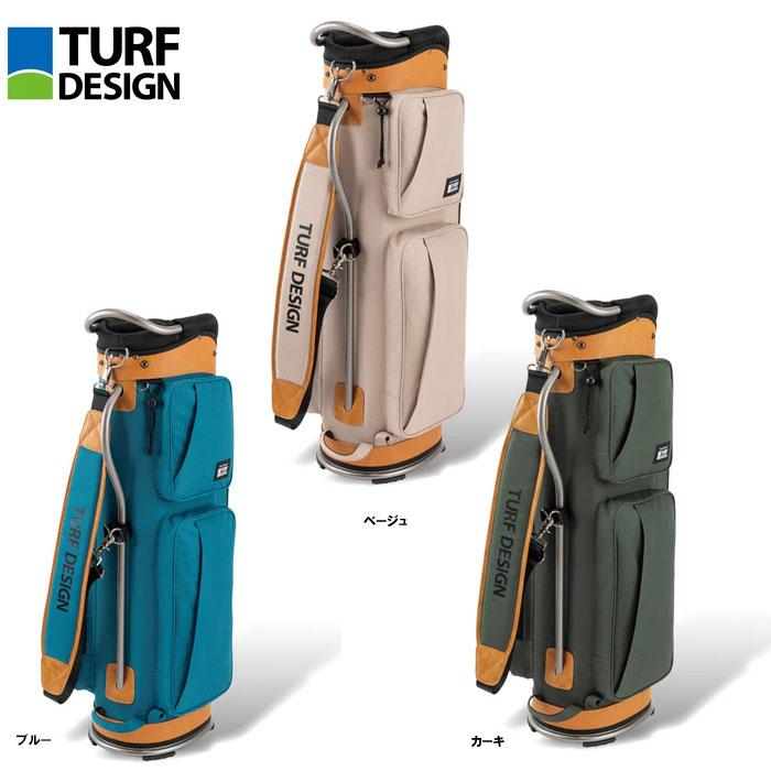 TURF DESIGN キャディバッグ オリーブグリーン TURF DESIGN ターフデザイン キャディバッグ TDCB-BE70 爆買 : ティー