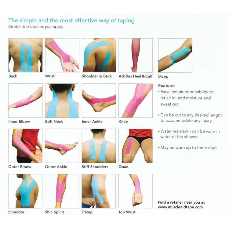 マッスル・エイド・テープ MUSCLE AID TAPE キネシオロジーテープ acetcmatティーオリーヴ神戸店 通販