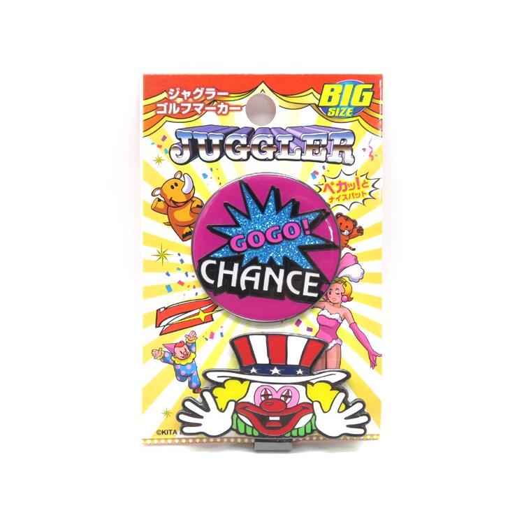 ジャグラー BIGサイズ ゴルフマーカー ピエロ クリップマーカー
