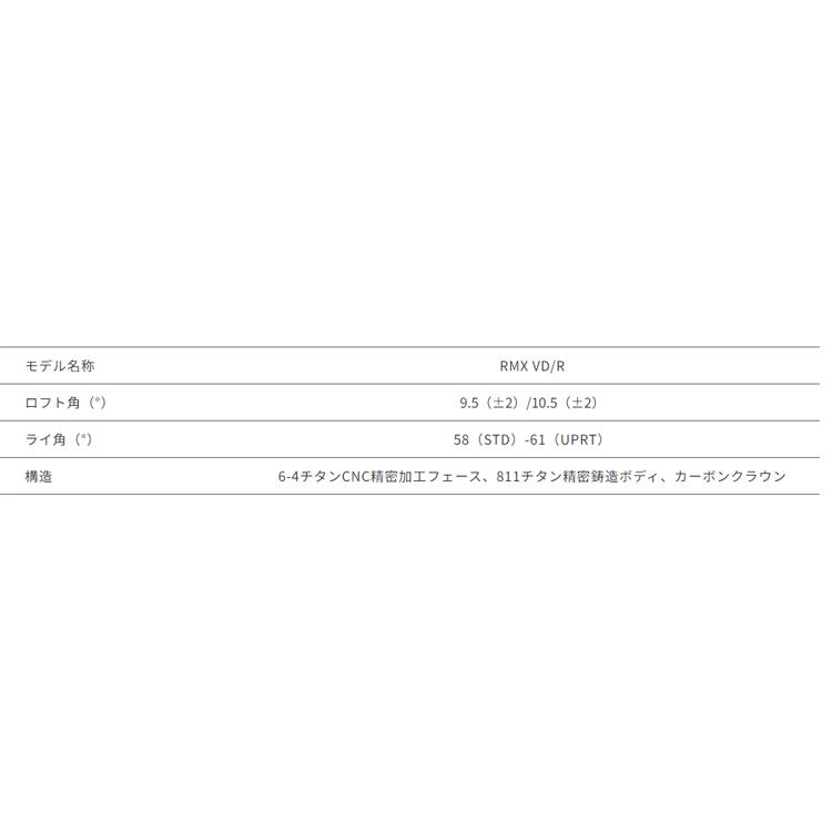 YAMAHA ヤマハ リミックス RMX VD/R VDRドライバー 2024年モデル YAMAHA ヤマハ リミックス RMX VD/R VDRドライバー 2024年モデル