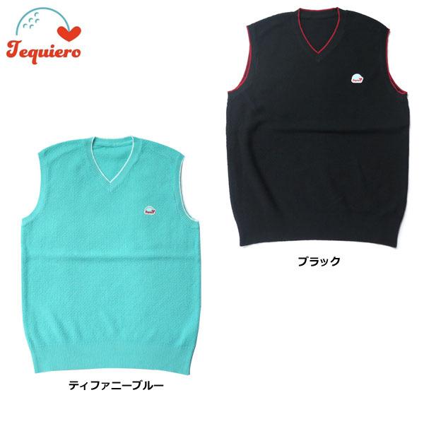 Tequiero メンズ　ゴルフニットベスト 爆買