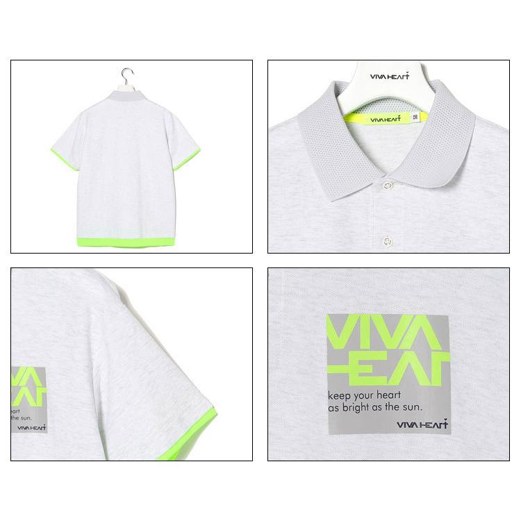 VIVA HEART（ビバハート） カノコ配色半袖ポロシャツ 011-26441 爆買