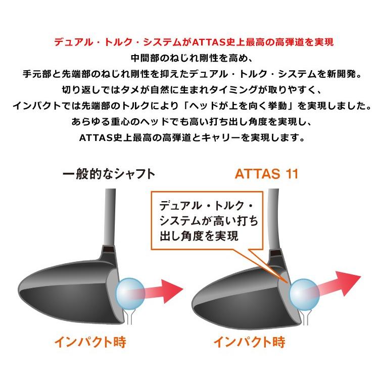 新品未使用USTマミヤ ATTAS 11 ジャック アッタス JACK 7X USTマミヤ アッタス 11 ジャック ATTAS リシャフト用 工賃別途必要