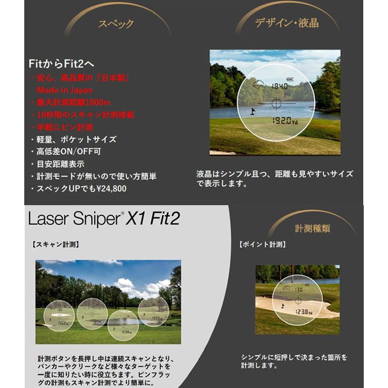 Shot Navi Laser Sniper X1 Fit2 ショットナビ レーザースナイパー X1 Fit2 日本製 レーザー距離計｜teeolive｜02