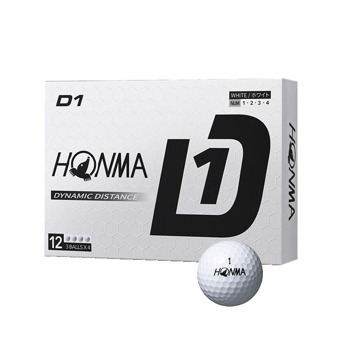 HONMA D1 ゴルフボール 12個入り　5ダースセット HONMA GOLF まとめ買いでお得 2024 D1 ボール 5ダースセット