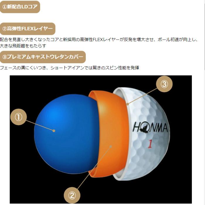 HONMA GOLF（本間ゴルフ） HONMA 2024 TW-X ボール 1ダース : ティー
