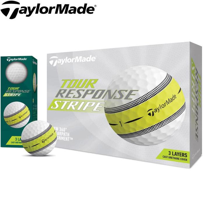 テーラーメイド ツアーレスポンス ストライプ ゴルフボール 2022モデル TaylorMade 2022年モデル テーラーメイド ツアー レスポンス