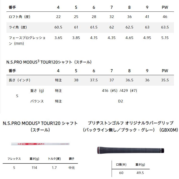 BRIDGESTONE GOLF ブリヂストン 241CB アイアン モーダス120 5-PW 6本