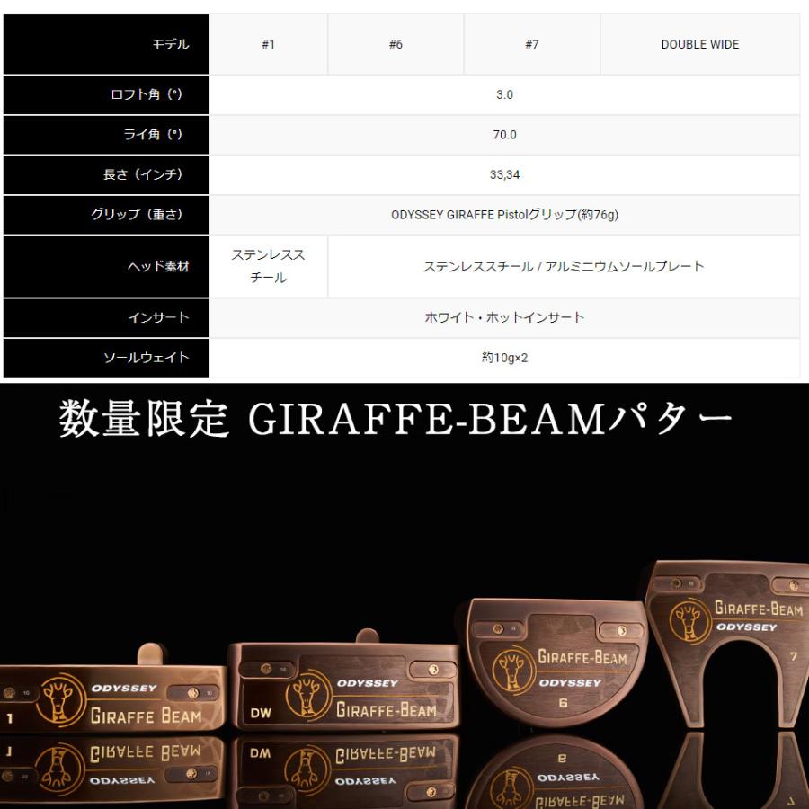 ODYSSEY（キャロウェイゴルフ） 数量限定 ODYSSEY GIRAFFE-BEAM