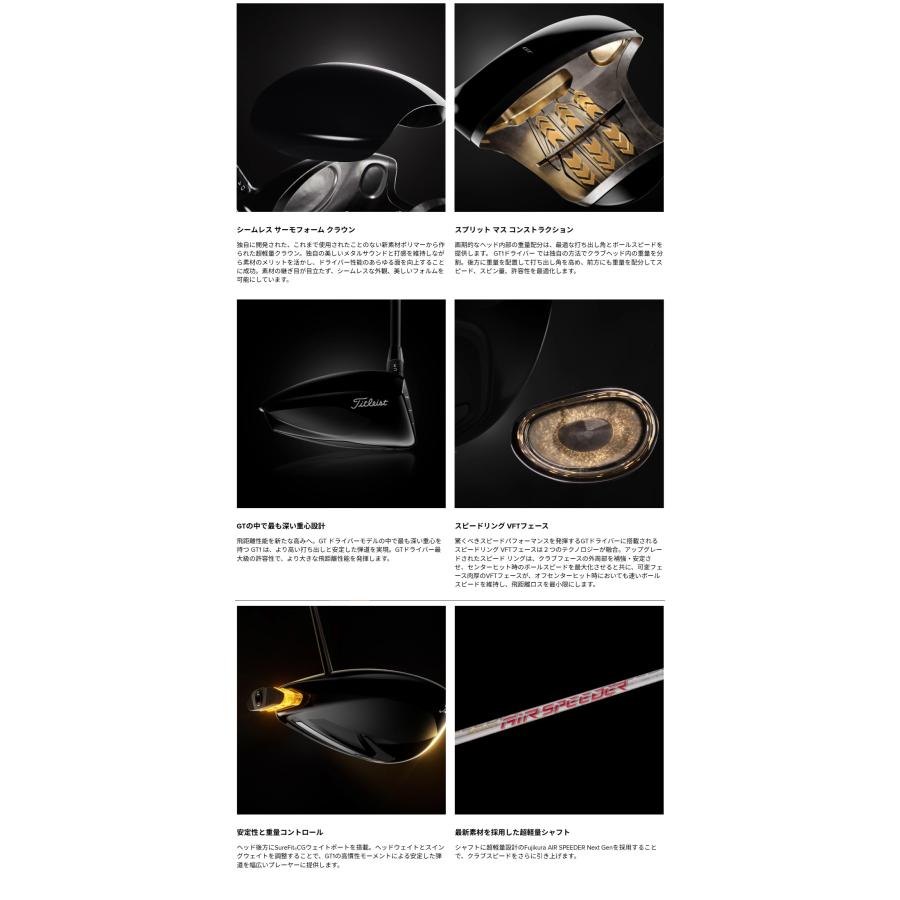 Titleist（タイトリスト） GT1 ドライバー エアースピーダー40/S装着