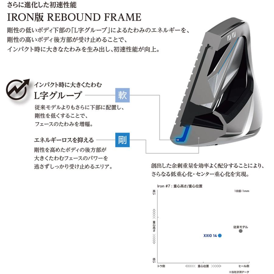 XXIO ゼクシオ 14 アイアン 6-SW/7本セット MP1400 カーボンシャフト