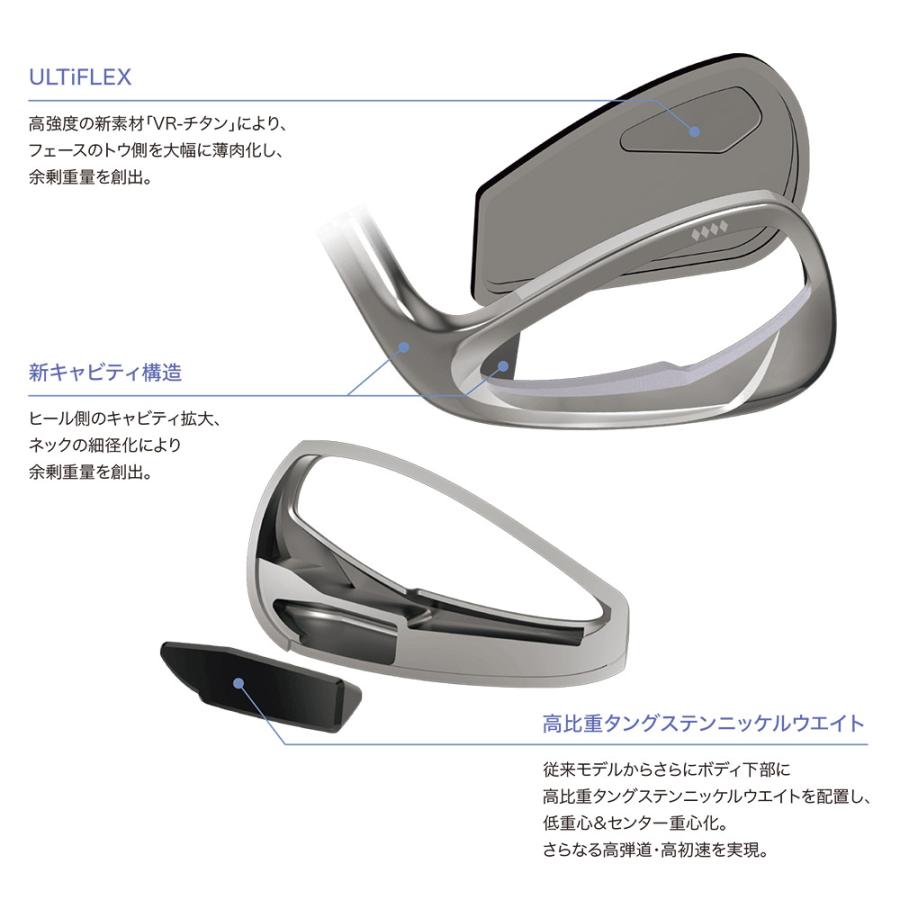 XXIO ゼクシオ 14 レディス アイアン ホワイト 7-SW/6本セット MP1400L DUNLOP ダンロップ カーボンシャフト 女性用の画像