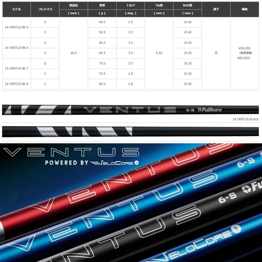 【TM】【DW、3W用セット】フジクラ　24 Ventus BLUE 7X、8X 楽天市場】フジクラ 日本仕様 24 VENTUS BLUE スリーブ付