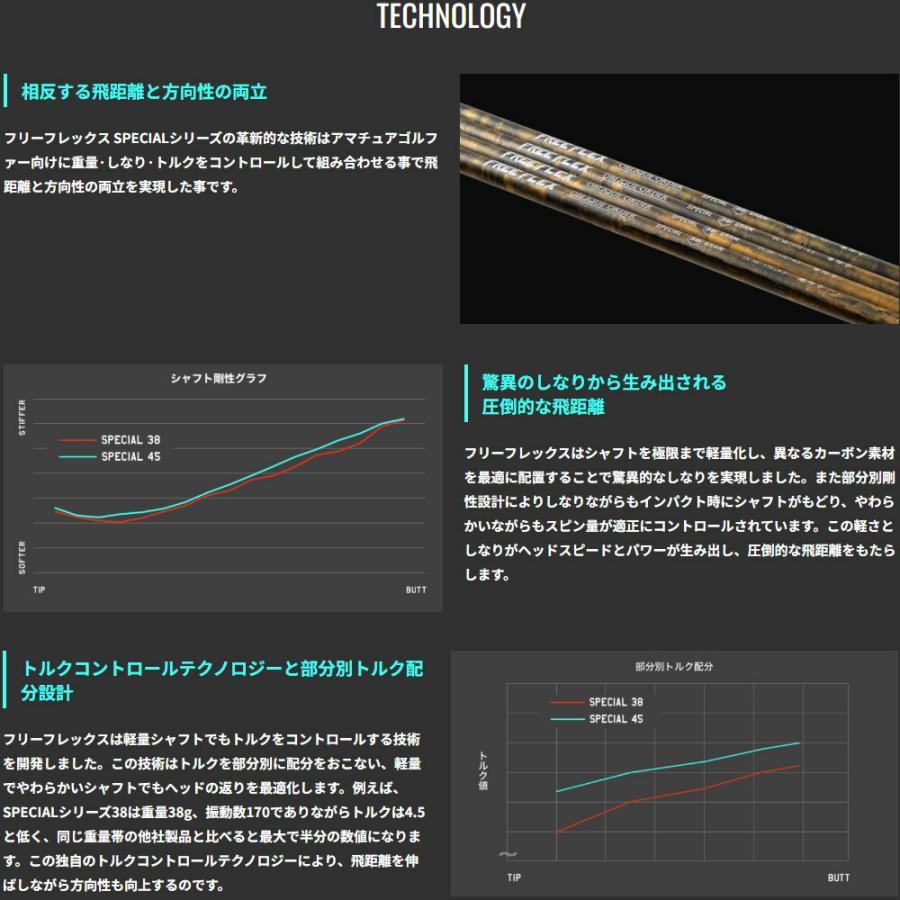 ピンG440用US純正スリーブ付シャフト FREE FLEX フリーフレックス