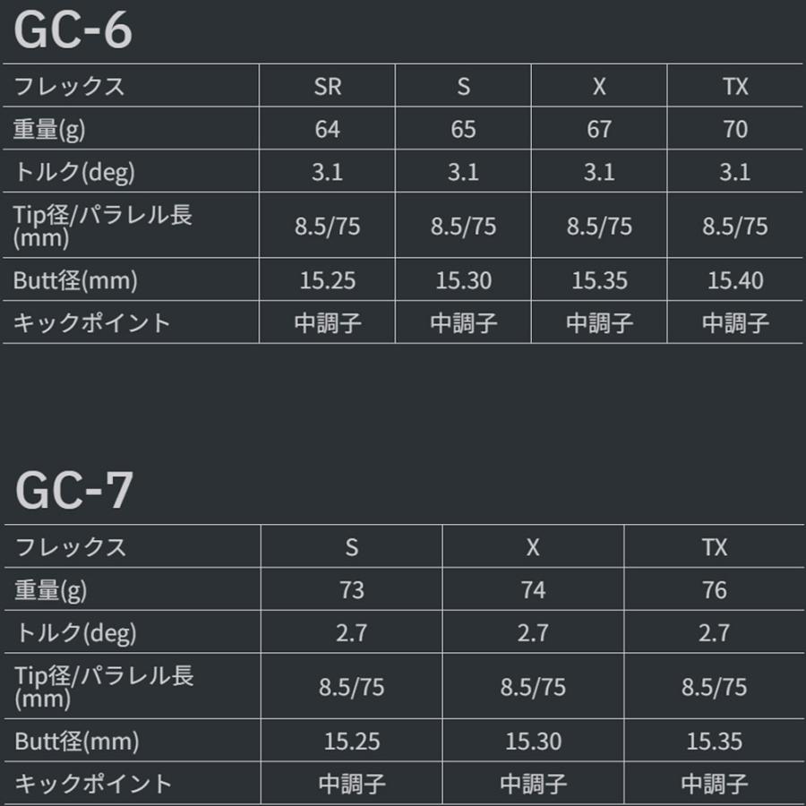 TOUR AD キャロウェイ用スリーブ付シャフト グラファイトデザイン GC