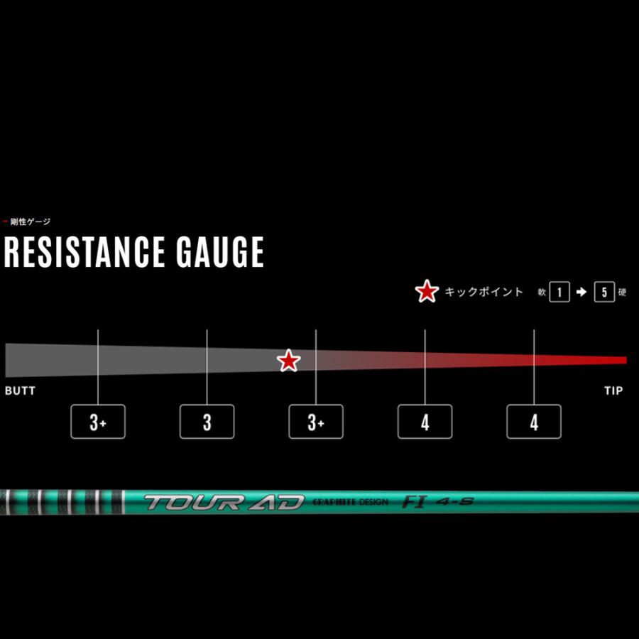 TOUR AD ピンG400用OEMスリーブ付シャフト グラファイトデザイン FI