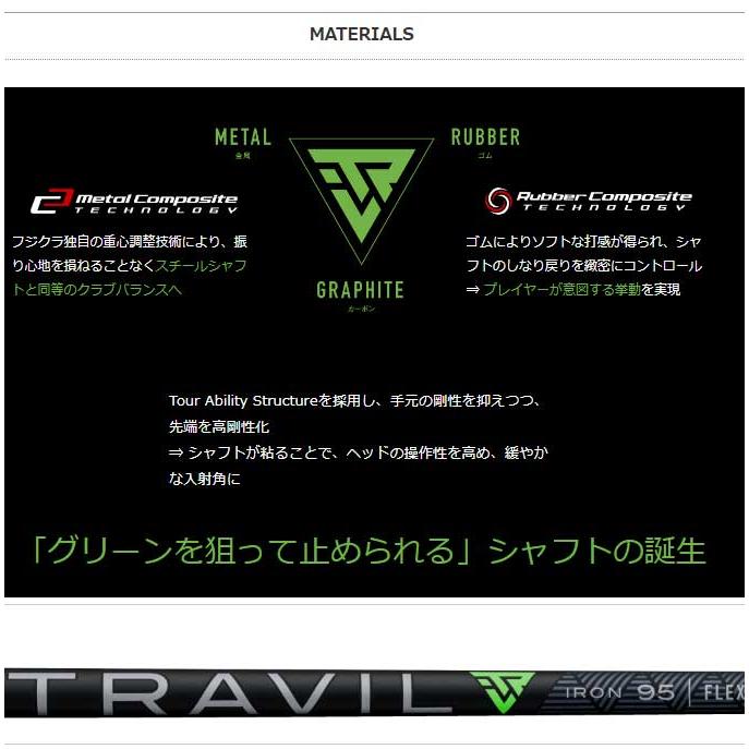 TRAVIL IRONアイアン 115フレックスS 7本セット 単体購入不可】フジクラ TOUR ABILITY TRAVIL IRON 115 アイアン