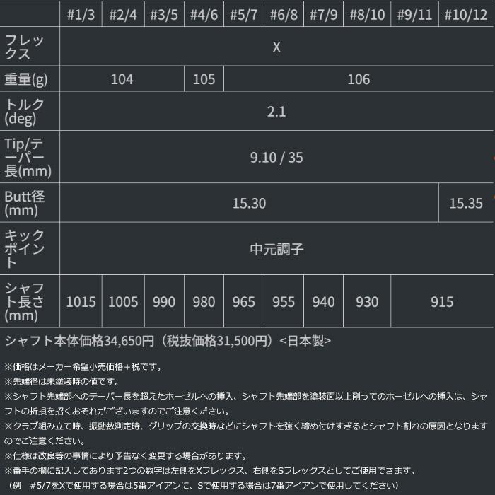 GRAPHITE DESIGN（グラファイトデザイン） Tour AD AD-105 アイアン用