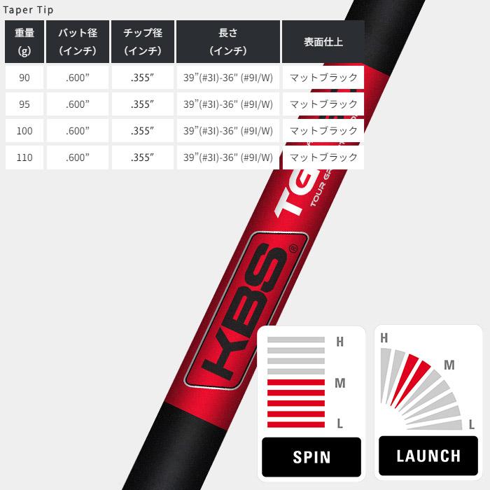 KBS TGI テーパー アイアン用シャフト 番手別販売 TOUR GRAPHITE IRON