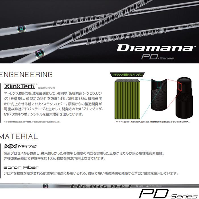 PING ピンG430/G425/G410用スリーブ付シャフト 三菱ケミカル Diamana 