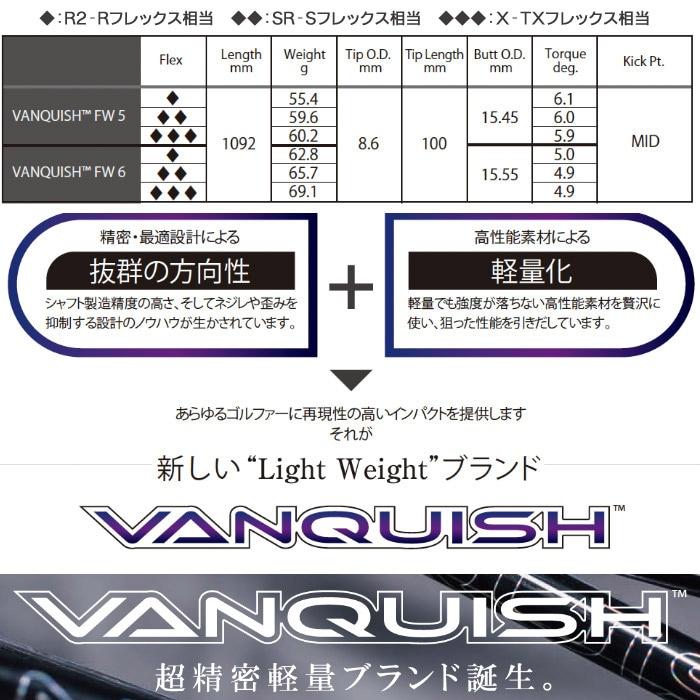 スリクソンZXi用スリーブ付シャフト 三菱ケミカル バンキッシュ FW