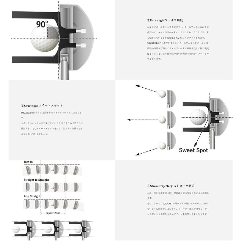 MOTION IDENTITY SQUARE 1 モーションアイデンティティ スクエア 1 パッティング練習器  日本製｜teeolive｜05