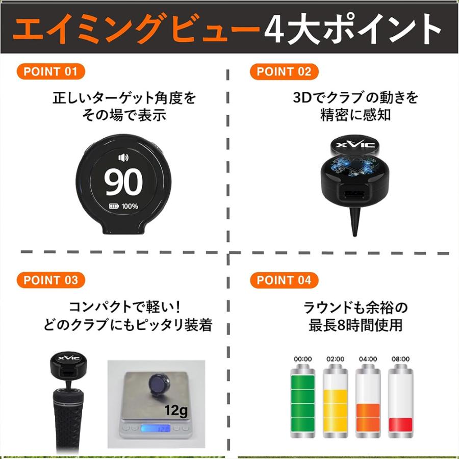 XVIC エックスビック エイミングビュー ゴルフアライメント アドレス