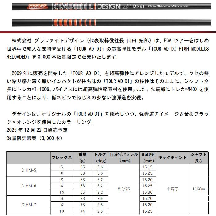 GRAPHITE DESIGN（グラファイトデザイン） テーラーメイド用互換