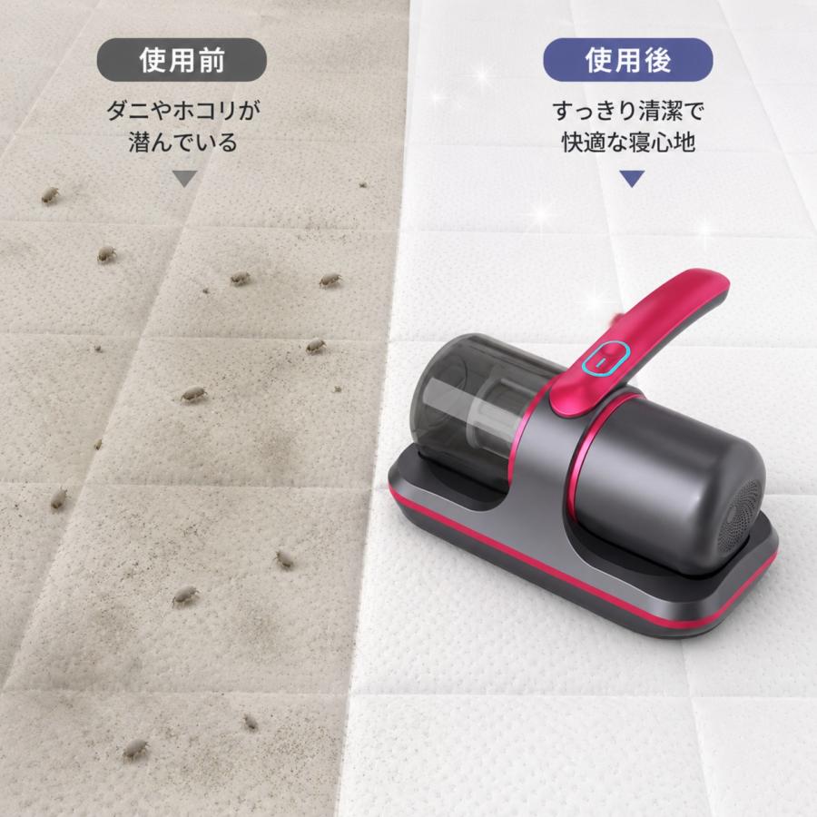 布団クリーナー 38000pa 強力吸引力 ダニ取り掃除機 ベッド掃除機 布団