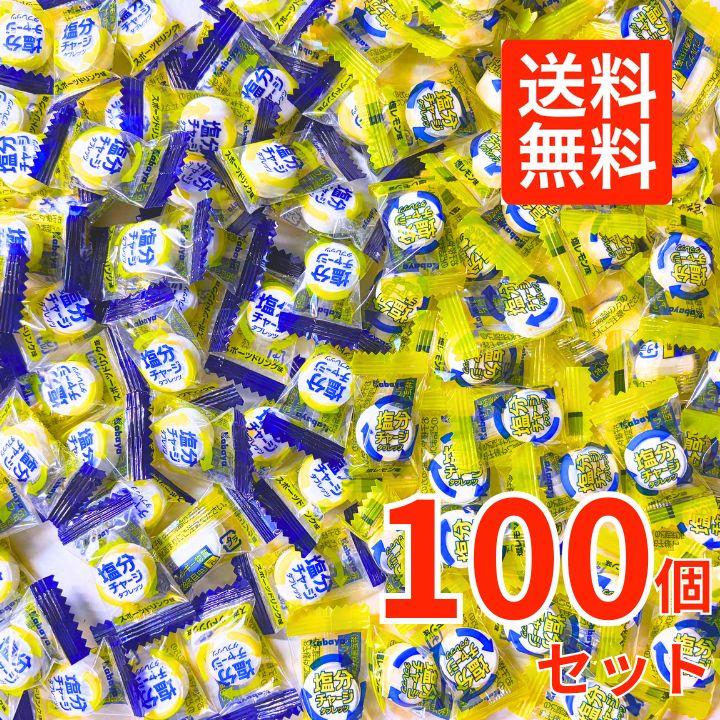 【2種100粒】カバヤ 塩分チャージ タブレッツ 大容量  塩レモン味　小分け　熱中症対策　塩分補給 の商品画像