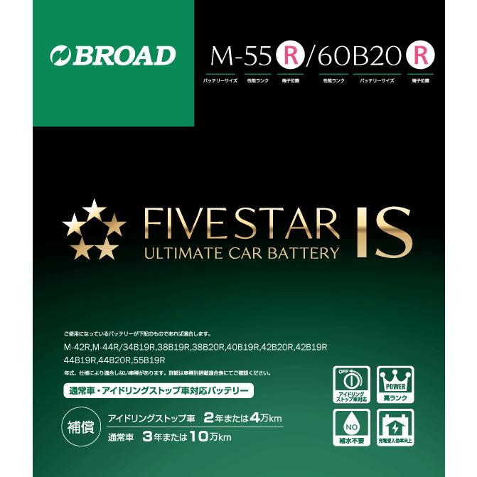 M-55R/60B20R FIVESTAR IS ファイブスター アイドリングストップ車対応