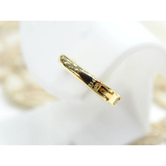 K18YGダイヤモンドイヤーカフ　ダイヤ0.14ct　イエローゴールド　片耳用　ジュエリー　ご褒美　G5465の画像