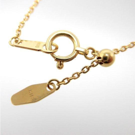 K18 ダイヤモンド ステーション ネックレス 0.9ct イエローゴールド アクセサリー ジュエリー G3195_1