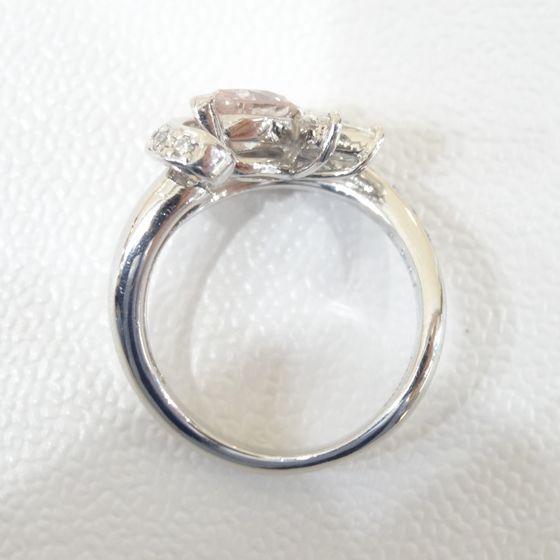 Pt ピンクダイヤモンド リング 0.761ct F6681 ダイヤモンドリング 高級 ダイヤモンドジュエリー 送料無料の画像