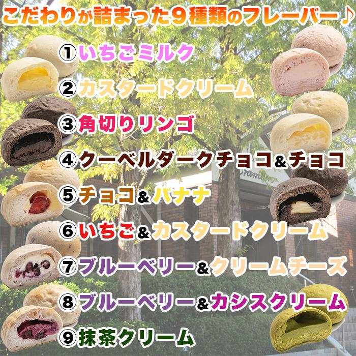 冷やしクリームパン9種12個セット 冷凍 スイーツ 送料無料｜teinei-m｜02