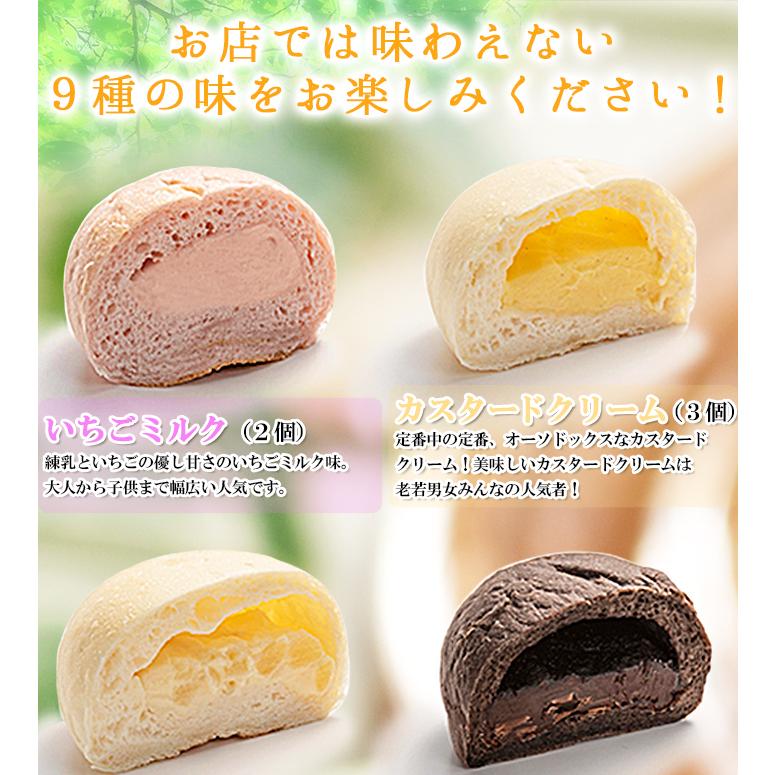 冷やしクリームパン9種12個セット 冷凍 スイーツ 送料無料｜teinei-m｜05