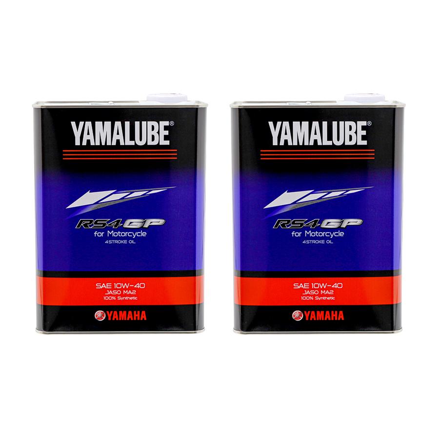 【即日発送】【新品、未開封】RS4GP　４リットル缶２個 YAMAHA（ヤマハ） お得な2本セット 4L x 2本 ヤマハ純正 ヤマルーブ