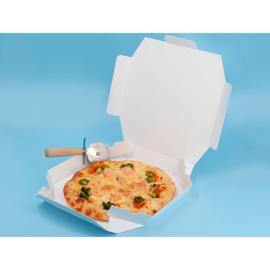 業務用 ピザ箱 薄型 八角形 白無地【10インチピザボックス】100枚入 外