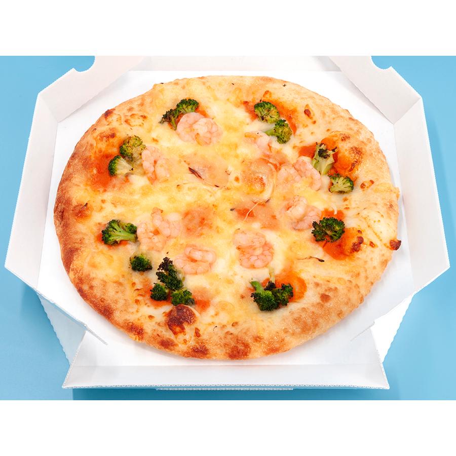 業務用 ピザ箱 薄型 八角形 白無地【10インチピザボックス】100