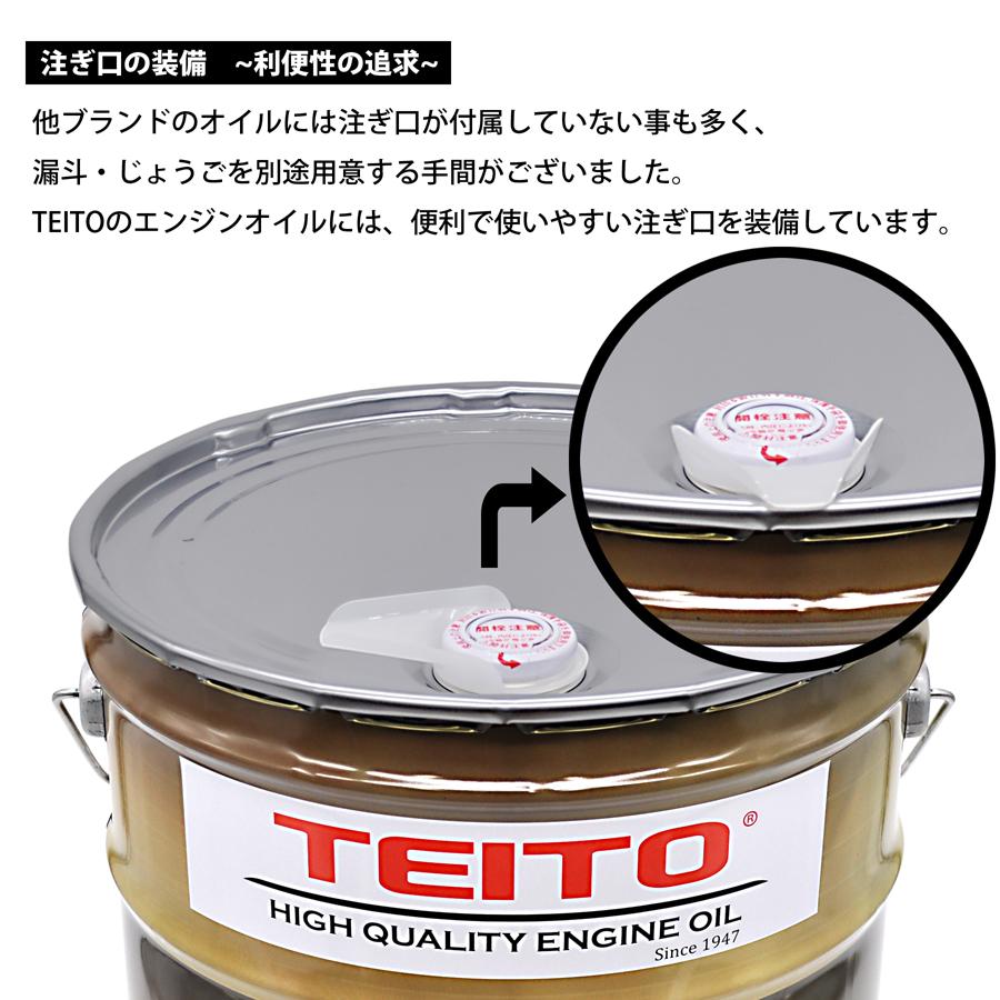 TEITO  4573512810024 バイク エンジンオイル 10w-40 20L ペール缶 化学合成油 全合成油   MA2 M4S｜teito-express｜05