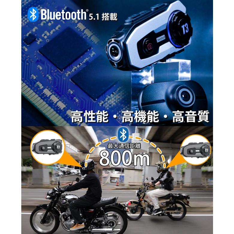 TEITO バイク用ドライブレコーダー前後2カメラ＆Bluetoothインカム