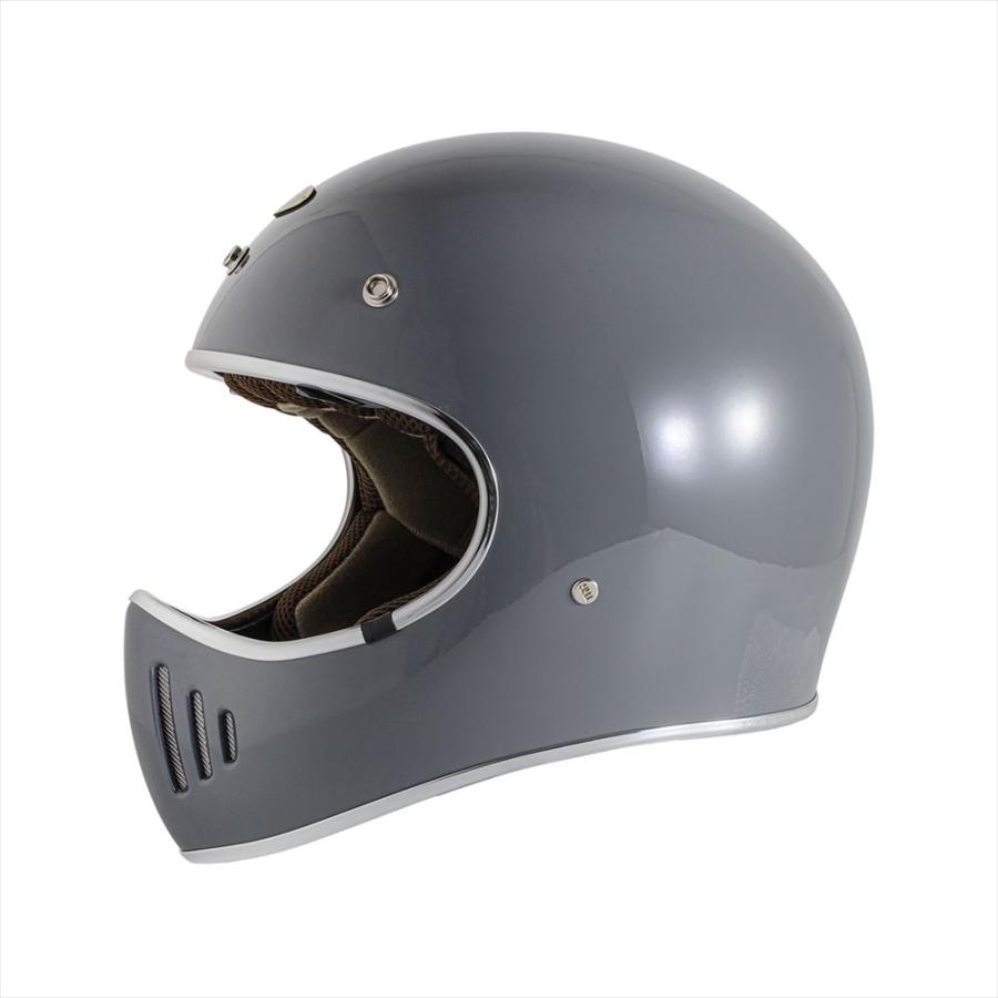 THH 最新モデルTHH TT-03 グレー レトロ フルフェイス ヘルメット