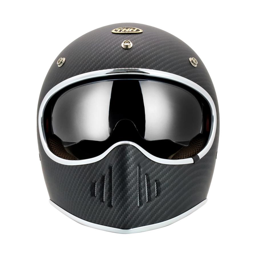 最新モデルTHH TT-03 ブラックカーボン レトロ フルフェイス