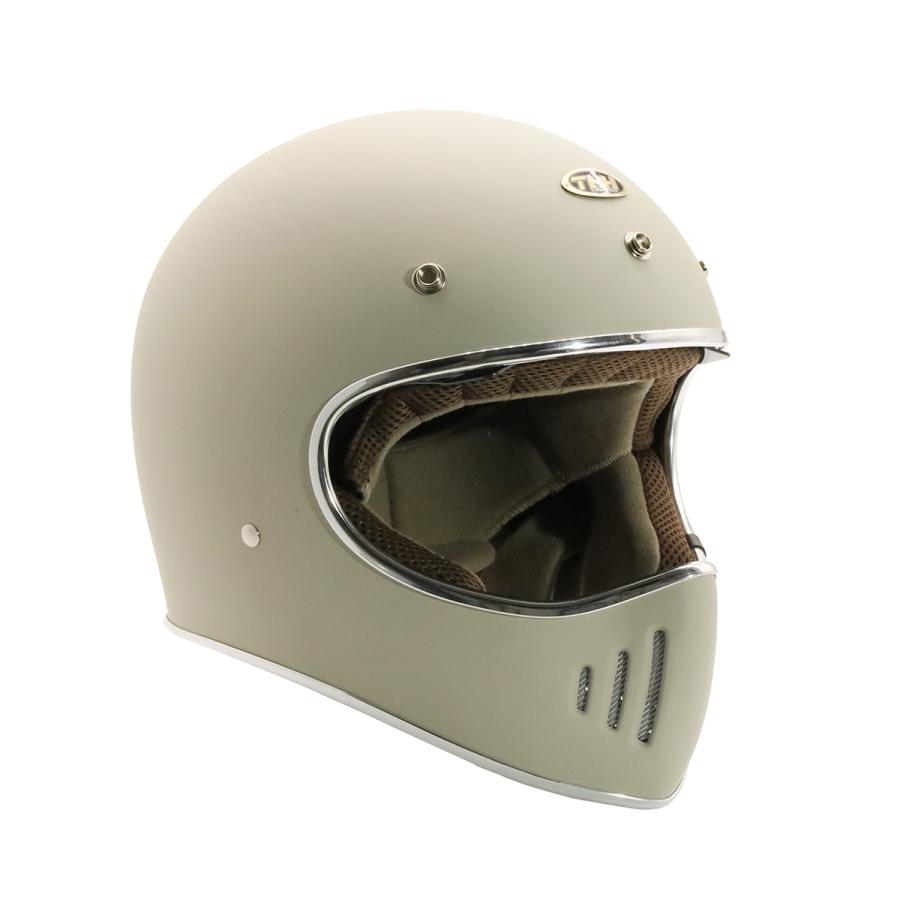 最新モデルTHH TT-03 マットサンド レトロ フルフェイス ヘルメット